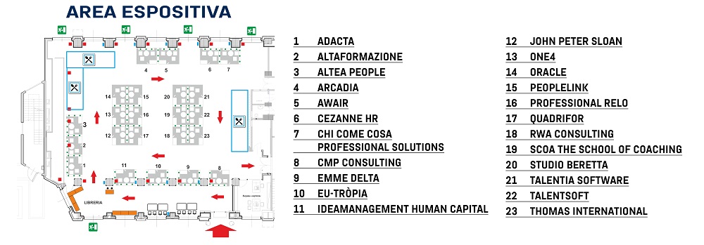 Area espositiva per sito