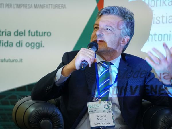 Giuliano Busetto, country division lead - divisioni Digital Factory e Process Industries and Drives – SIEMENS ITALIA  e presidente – SIEMENS INDUSTRY SOFTWARE